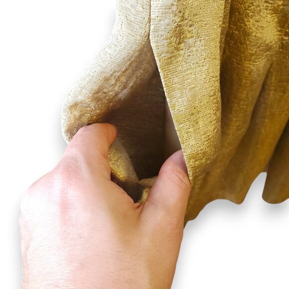 Shoshanna Gold Metallic Brocade Dress Jeweled Collar Woman's Sz 0 The RealReal - Picture 9 of 16